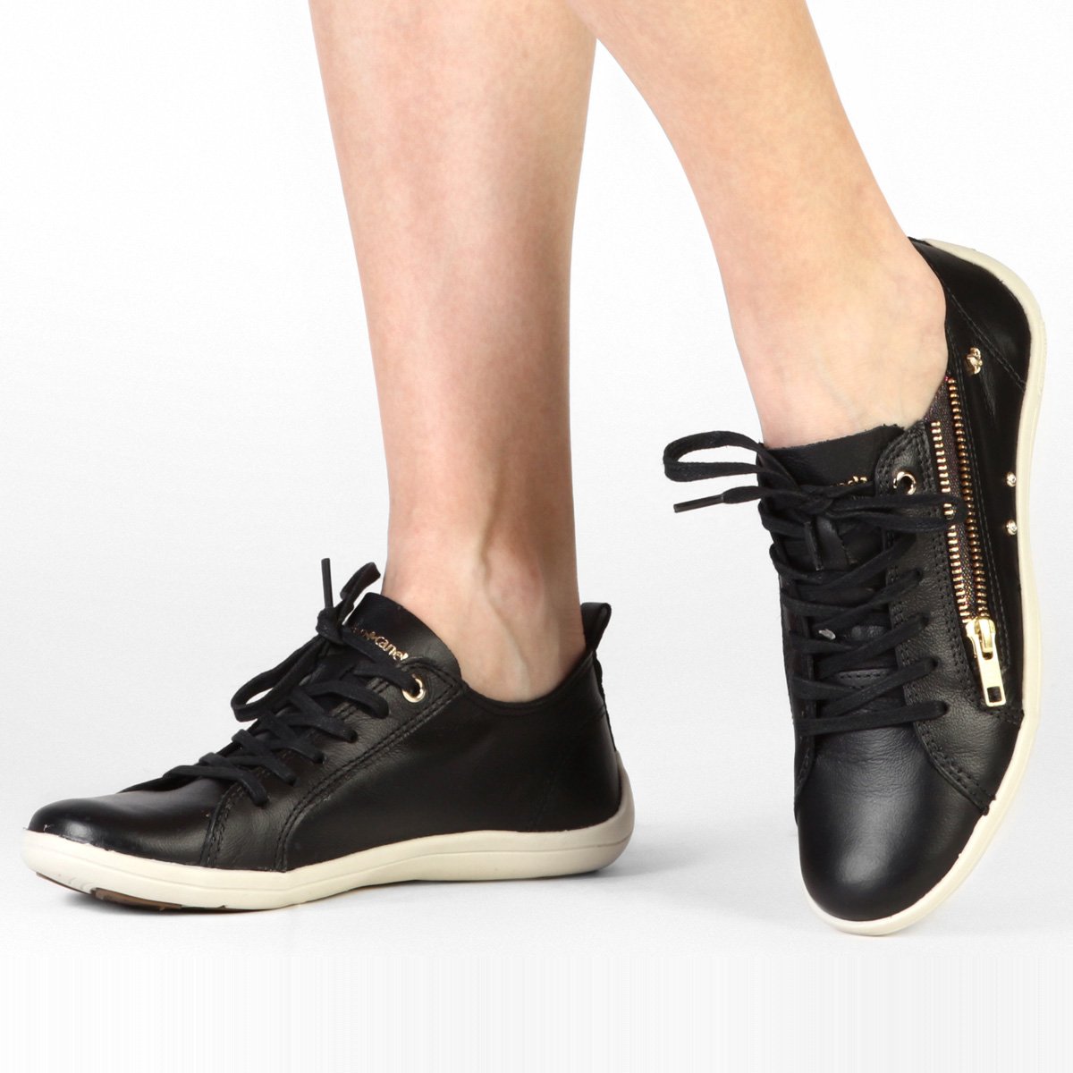 Tênis Cravo \u0026 Canela Zíper Lateral - Preto | Zattini